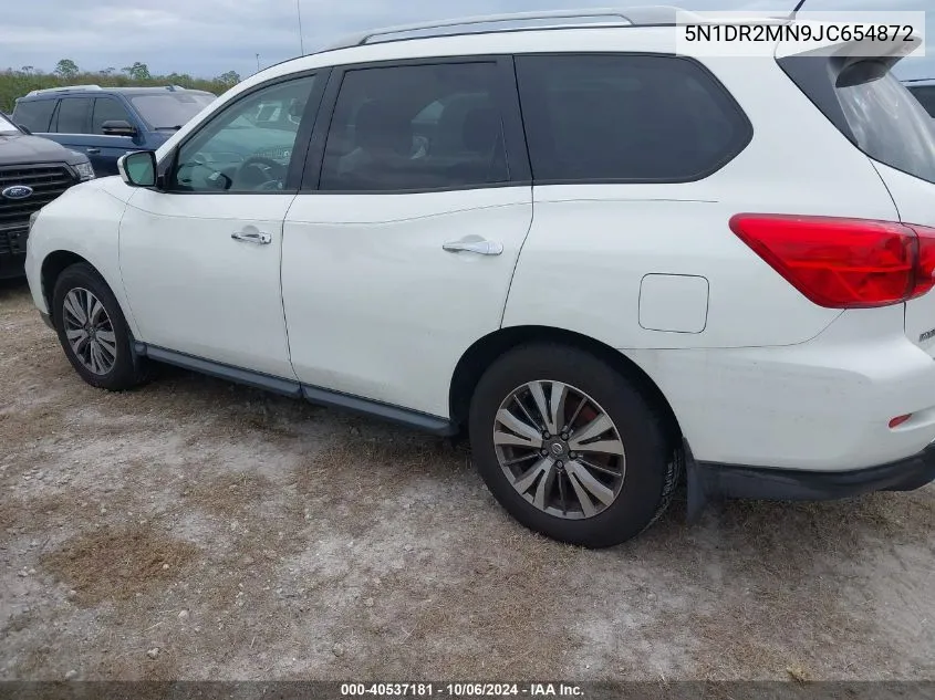 2018 Nissan Pathfinder S/Sv/Sl/Platinum VIN: 5N1DR2MN9JC654872 Lot: 40537181