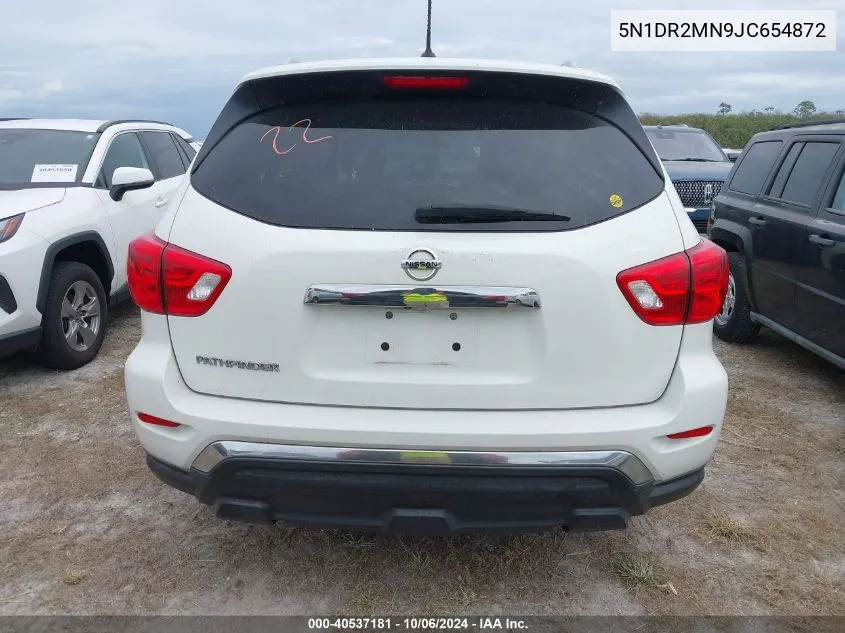 5N1DR2MN9JC654872 2018 Nissan Pathfinder S/Sv/Sl/Platinum