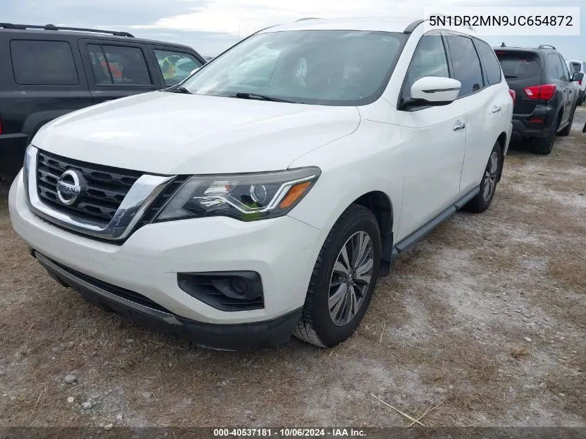 2018 Nissan Pathfinder S/Sv/Sl/Platinum VIN: 5N1DR2MN9JC654872 Lot: 40537181