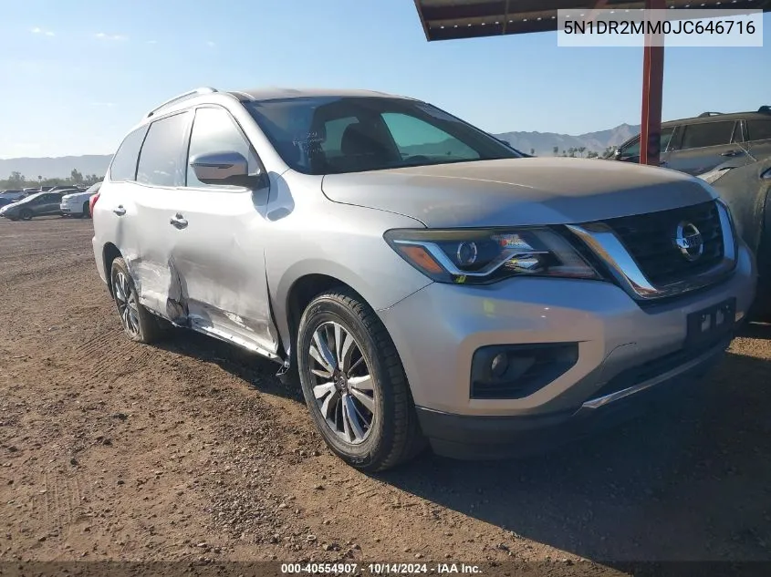 2018 Nissan Pathfinder S/Sv/Sl/Platinum VIN: 5N1DR2MM0JC646716 Lot: 40554907