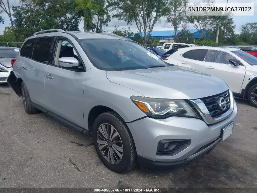 2018 Nissan Pathfinder Sv VIN: 5N1DR2MN9JC637022 Lot: 40555746