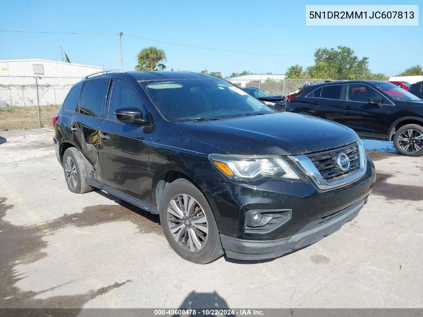 2018 Nissan Pathfinder Sv VIN: 5N1DR2MM1JC607813 Lot: 40608478