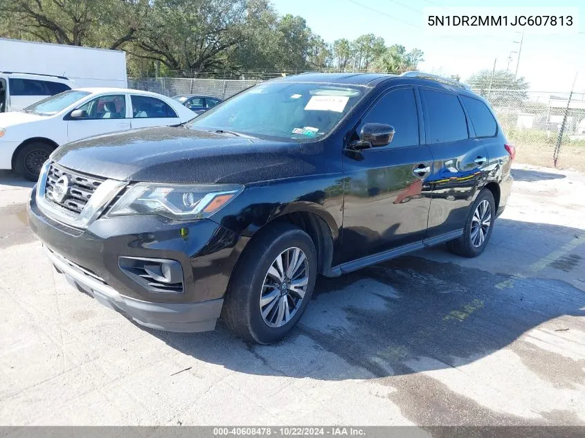 2018 Nissan Pathfinder Sv VIN: 5N1DR2MM1JC607813 Lot: 40608478