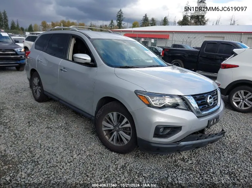 2018 Nissan Pathfinder Sv VIN: 5N1DR2MM6JC619097 Lot: 40637340