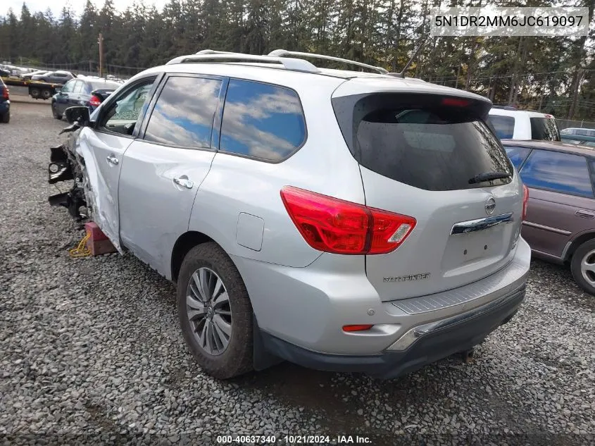 2018 Nissan Pathfinder Sv VIN: 5N1DR2MM6JC619097 Lot: 40637340