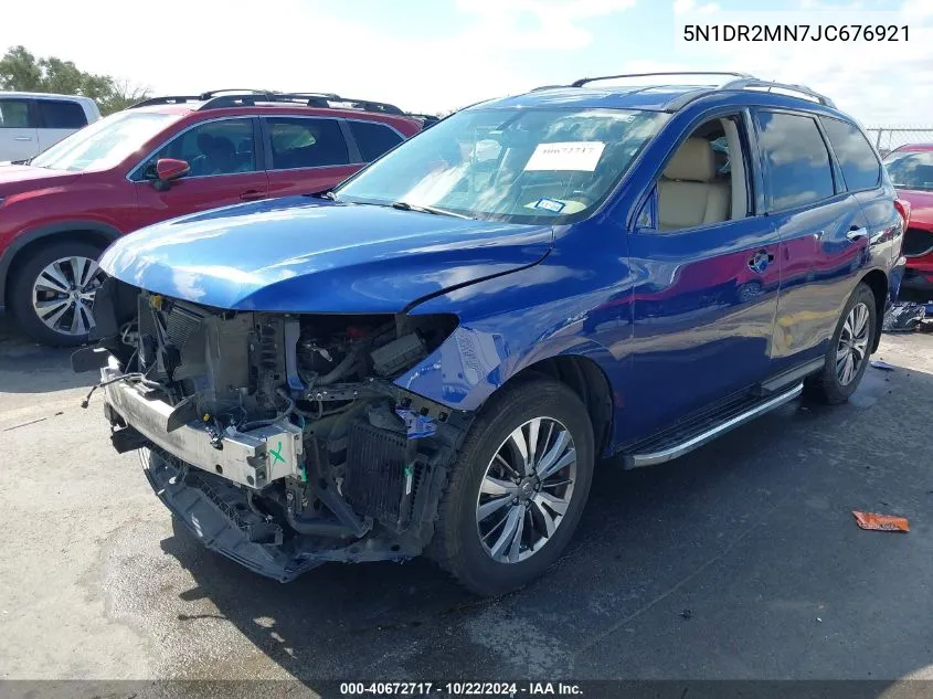 2018 Nissan Pathfinder Sl VIN: 5N1DR2MN7JC676921 Lot: 40672717