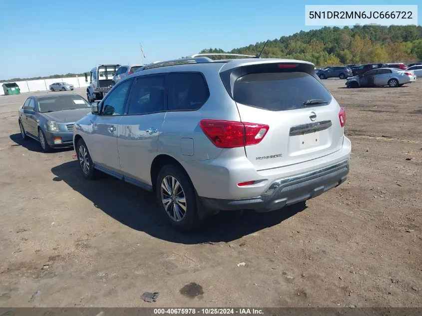 5N1DR2MN6JC666722 2018 Nissan Pathfinder S