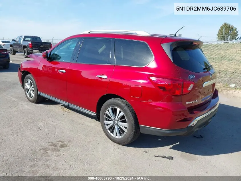 2018 Nissan Pathfinder Sv VIN: 5N1DR2MM6JC639706 Lot: 40683790