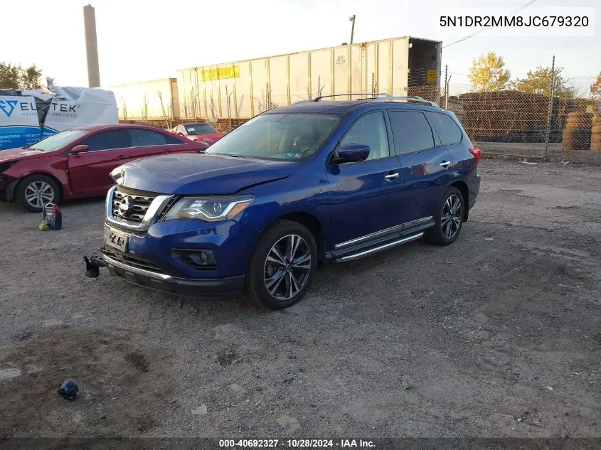 2018 Nissan Pathfinder Platinum VIN: 5N1DR2MM8JC679320 Lot: 40692327