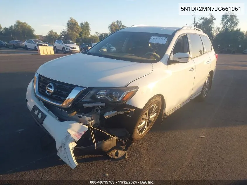 2018 Nissan Pathfinder Sv VIN: 5N1DR2MN7JC661061 Lot: 40715769