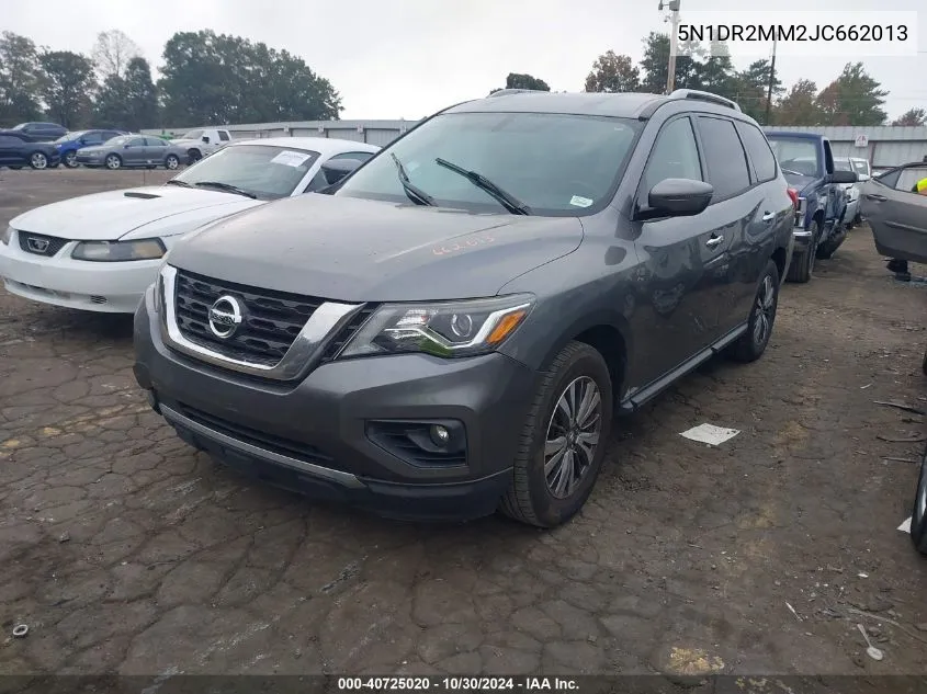 2018 Nissan Pathfinder Sv VIN: 5N1DR2MM2JC662013 Lot: 40725020