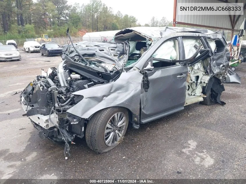 2018 Nissan Pathfinder S VIN: 5N1DR2MM6JC668333 Lot: 40725904