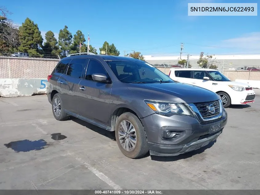 2018 Nissan Pathfinder Sv VIN: 5N1DR2MN6JC622493 Lot: 40741009