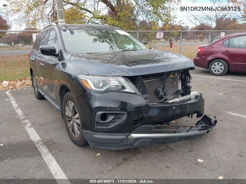 2018 Nissan Pathfinder S VIN: 5N1DR2MN6JC663125 Lot: 40748973