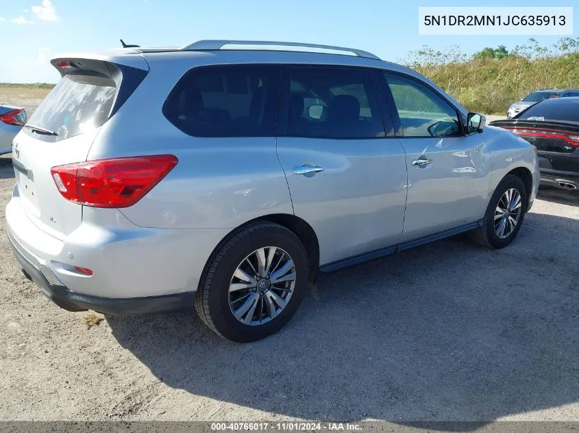 5N1DR2MN1JC635913 2018 Nissan Pathfinder Sl