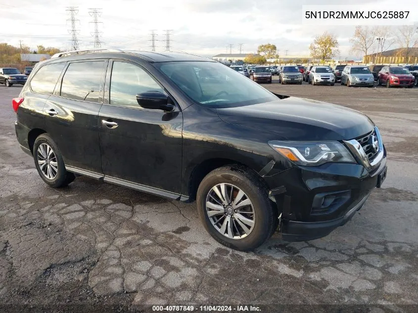 2018 Nissan Pathfinder Sv VIN: 5N1DR2MMXJC625887 Lot: 40787849