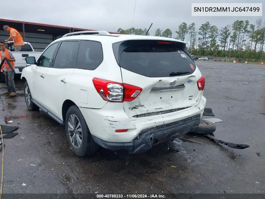 5N1DR2MM1JC647499 2018 Nissan Pathfinder Sv