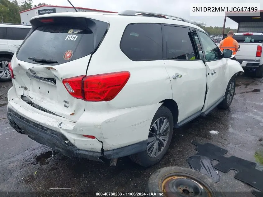 5N1DR2MM1JC647499 2018 Nissan Pathfinder Sv