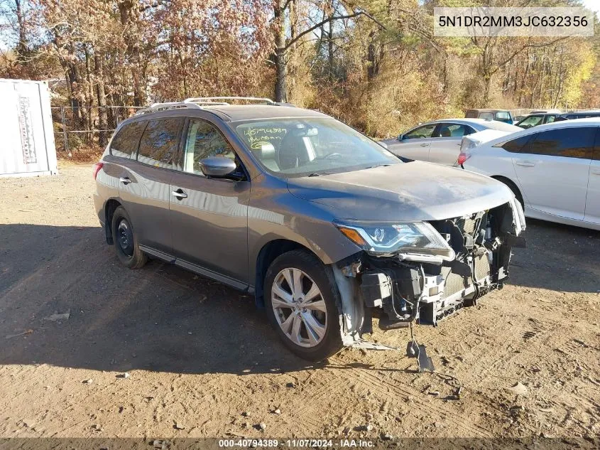 2018 Nissan Pathfinder Sl VIN: 5N1DR2MM3JC632356 Lot: 40794389