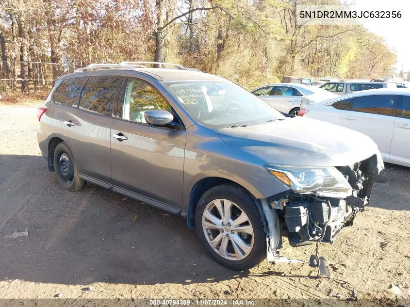 2018 Nissan Pathfinder Sl VIN: 5N1DR2MM3JC632356 Lot: 40794389