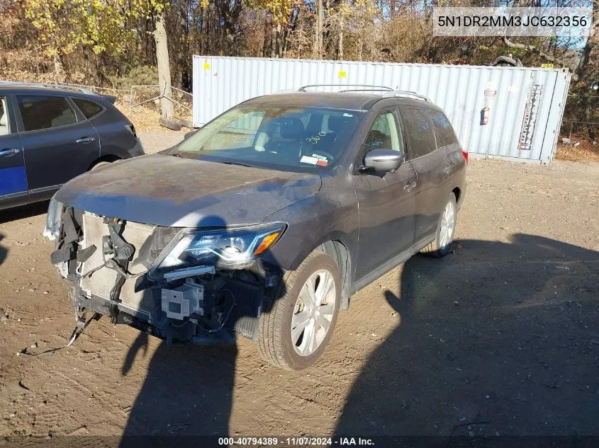 2018 Nissan Pathfinder Sl VIN: 5N1DR2MM3JC632356 Lot: 40794389