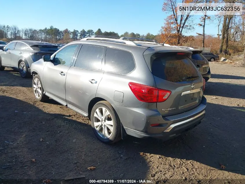 2018 Nissan Pathfinder Sl VIN: 5N1DR2MM3JC632356 Lot: 40794389