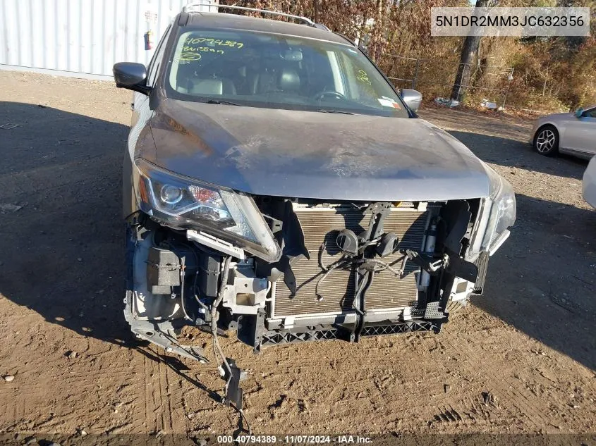 2018 Nissan Pathfinder Sl VIN: 5N1DR2MM3JC632356 Lot: 40794389