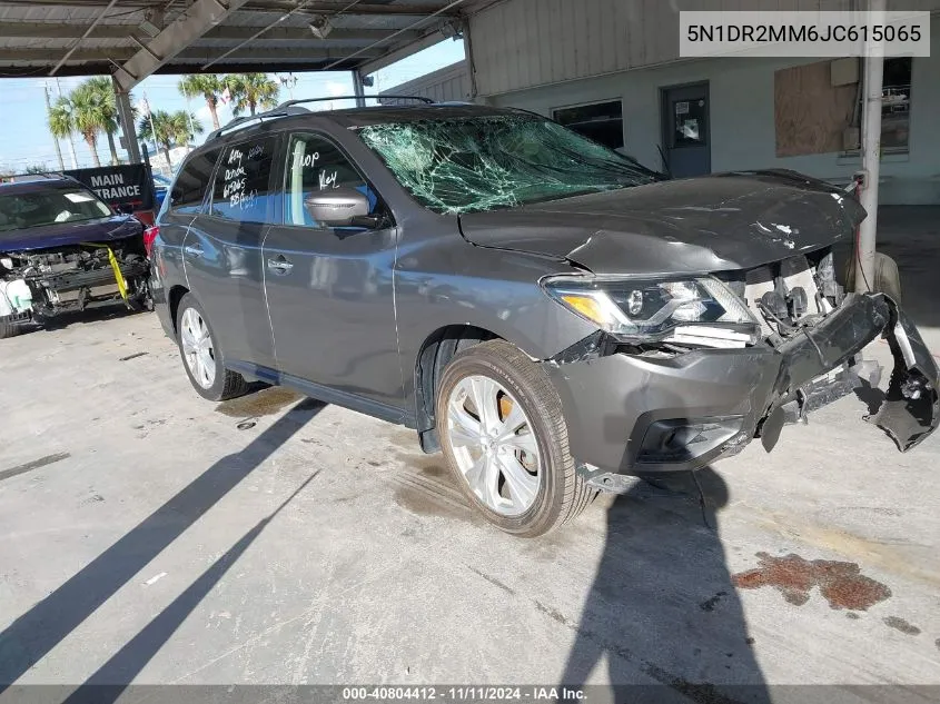 2018 Nissan Pathfinder Sl VIN: 5N1DR2MM6JC615065 Lot: 40804412