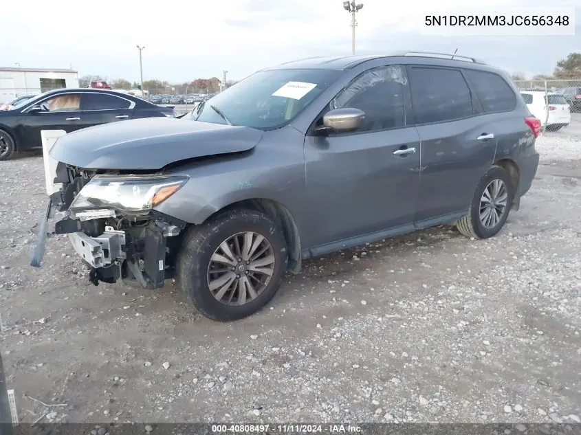 2018 Nissan Pathfinder S VIN: 5N1DR2MM3JC656348 Lot: 40808497