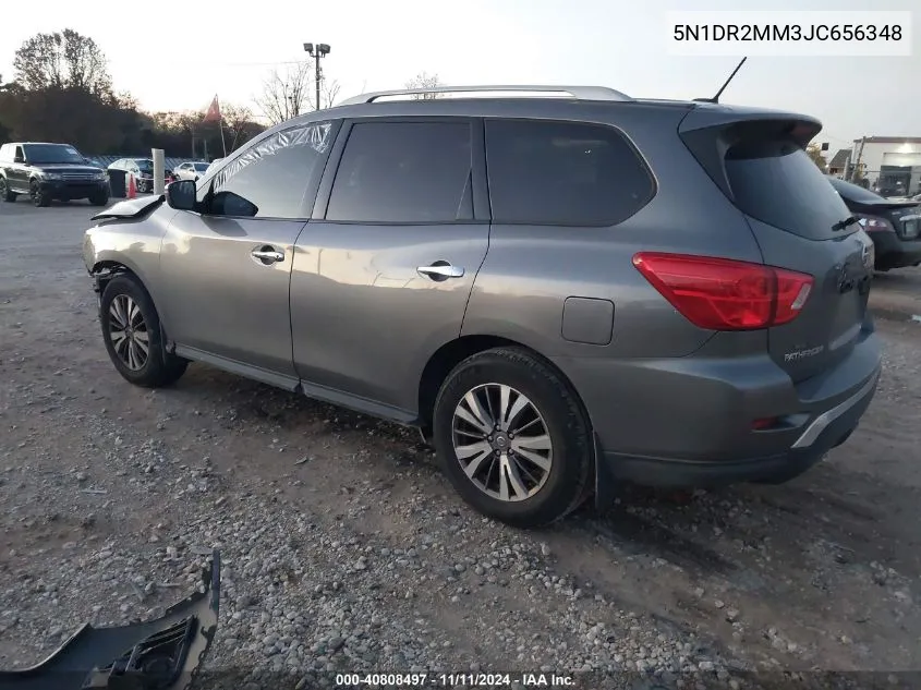 2018 Nissan Pathfinder S VIN: 5N1DR2MM3JC656348 Lot: 40808497