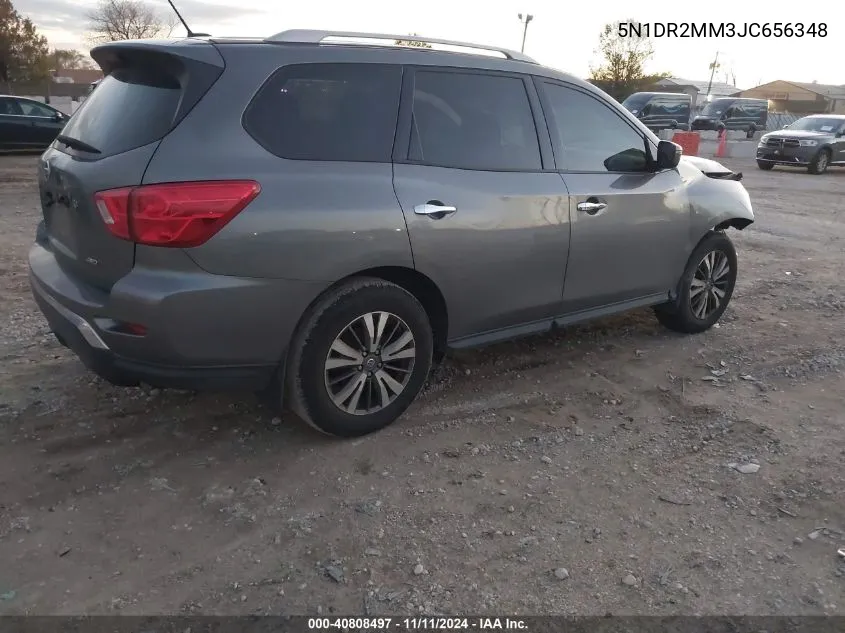 2018 Nissan Pathfinder S VIN: 5N1DR2MM3JC656348 Lot: 40808497