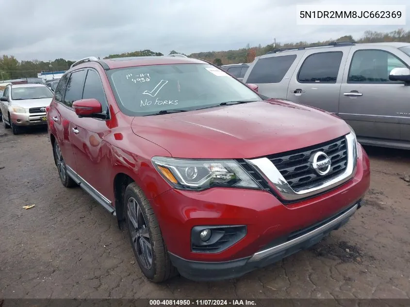 2018 Nissan Pathfinder Platinum VIN: 5N1DR2MM8JC662369 Lot: 40814950