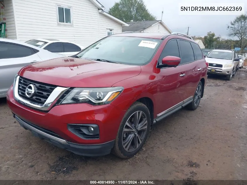 2018 Nissan Pathfinder Platinum VIN: 5N1DR2MM8JC662369 Lot: 40814950