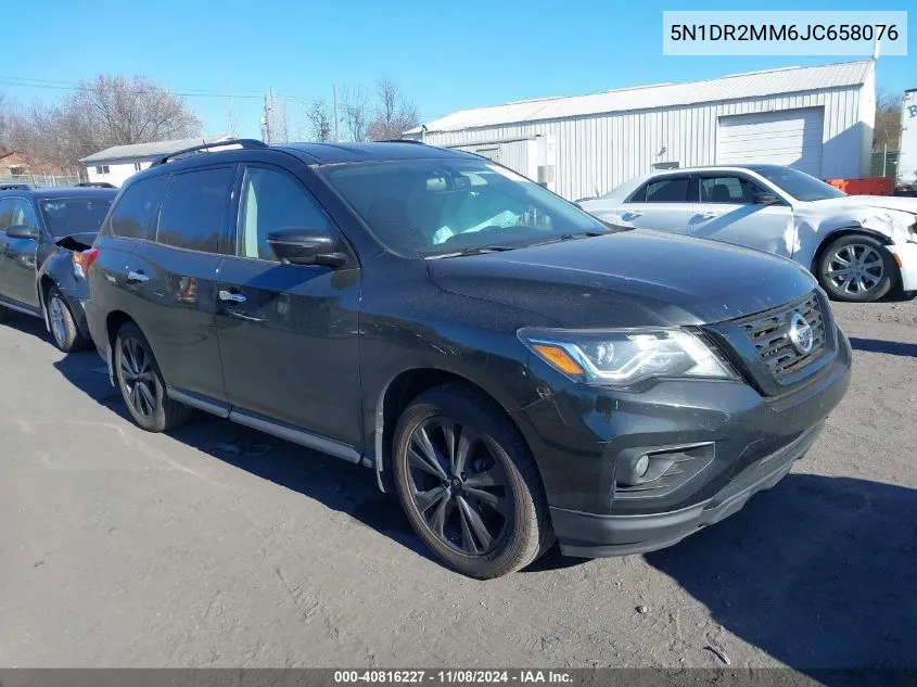 2018 Nissan Pathfinder Sl VIN: 5N1DR2MM6JC658076 Lot: 40816227