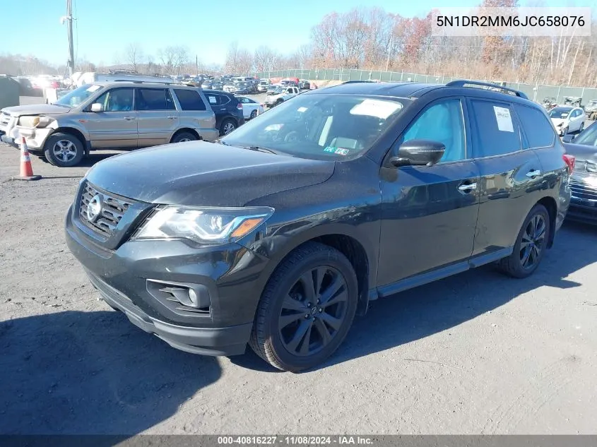 2018 Nissan Pathfinder Sl VIN: 5N1DR2MM6JC658076 Lot: 40816227