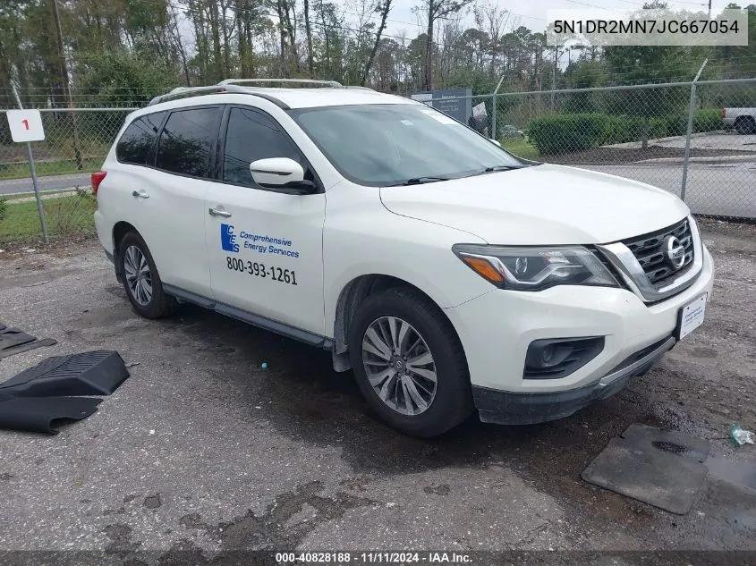 2018 Nissan Pathfinder S/Sv/Sl/Platinum VIN: 5N1DR2MN7JC667054 Lot: 40828188