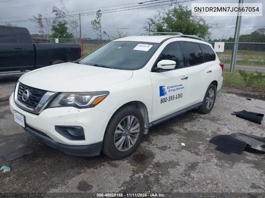 2018 Nissan Pathfinder S/Sv/Sl/Platinum VIN: 5N1DR2MN7JC667054 Lot: 40828188