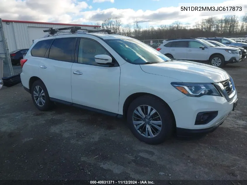 2018 Nissan Pathfinder Sv VIN: 5N1DR2MM3JC617873 Lot: 40831371