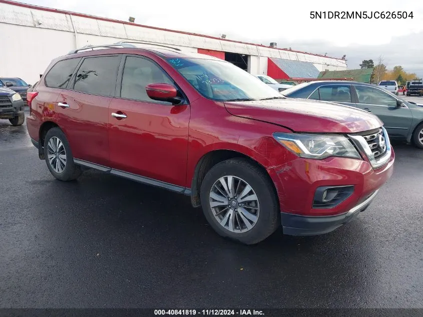 2018 Nissan Pathfinder Sv VIN: 5N1DR2MN5JC626504 Lot: 40841819