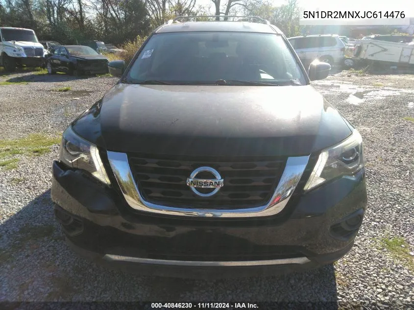 2018 Nissan Pathfinder S/Sv/Sl/Platinum VIN: 5N1DR2MNXJC614476 Lot: 40846230