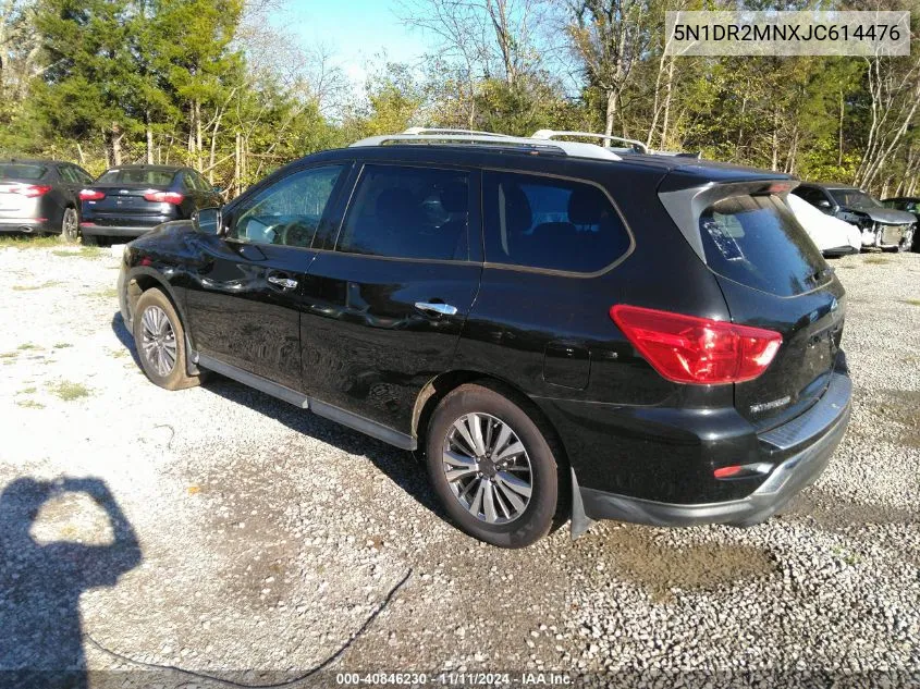 2018 Nissan Pathfinder S/Sv/Sl/Platinum VIN: 5N1DR2MNXJC614476 Lot: 40846230