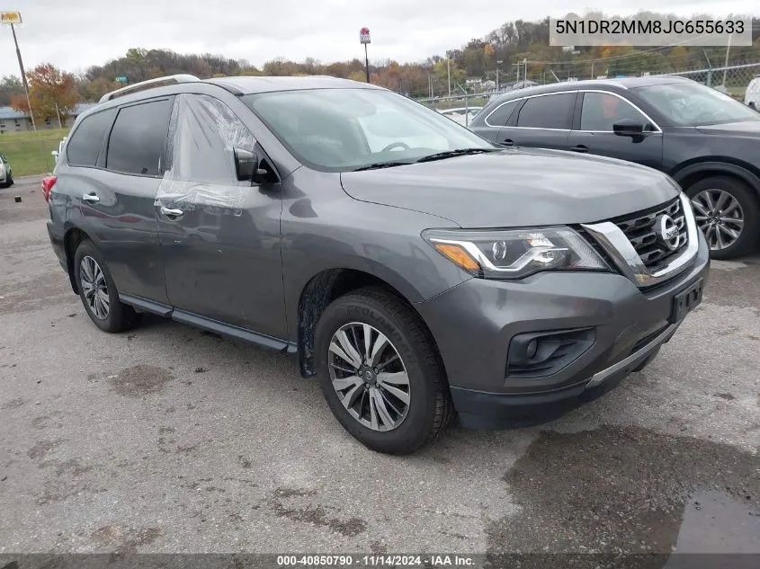 2018 Nissan Pathfinder Sv VIN: 5N1DR2MM8JC655633 Lot: 40850790