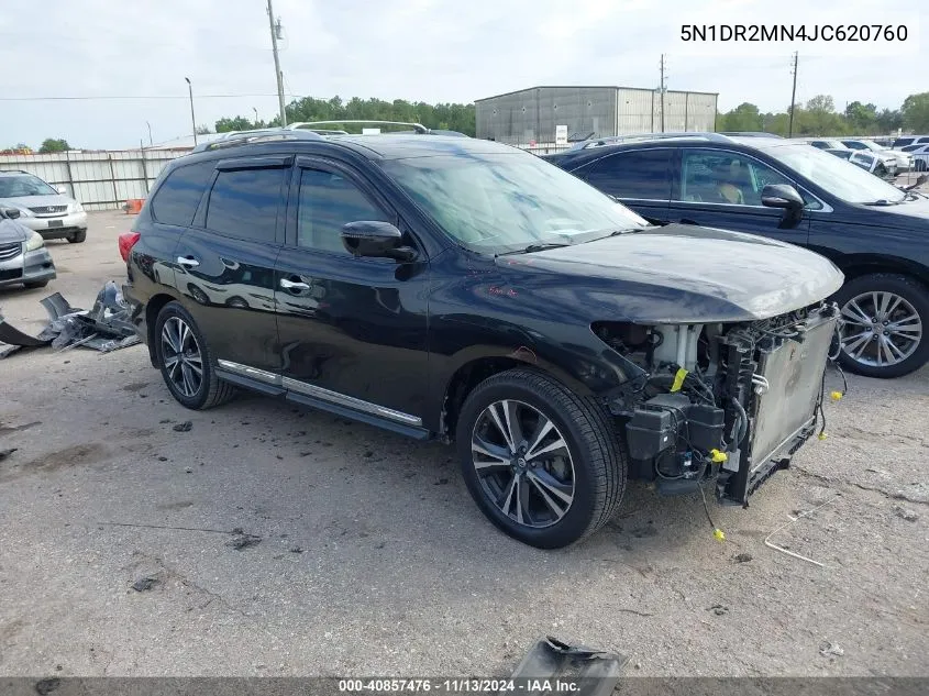 2018 Nissan Pathfinder Platinum VIN: 5N1DR2MN4JC620760 Lot: 40857476