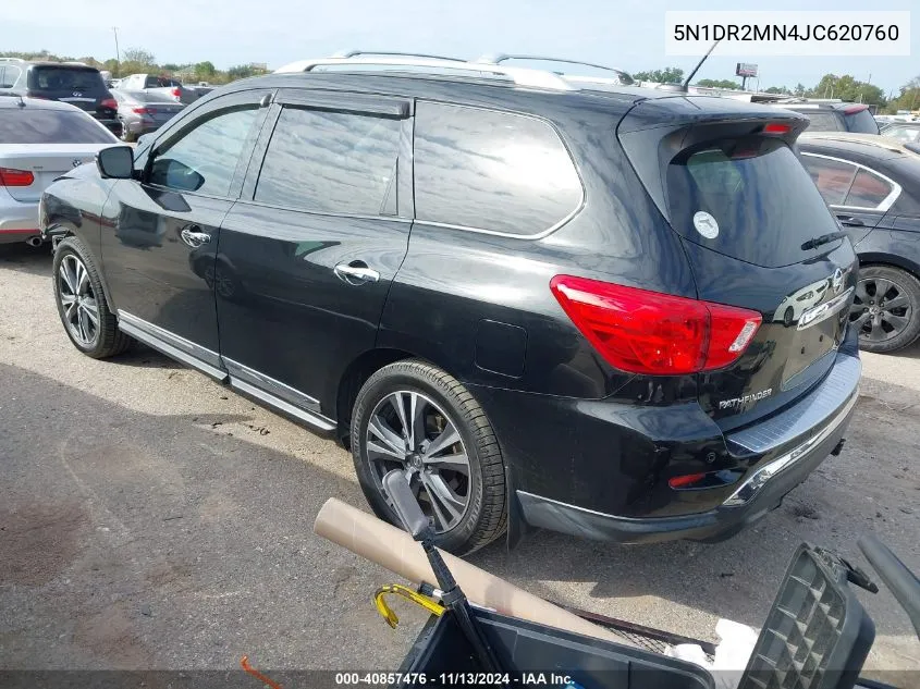 2018 Nissan Pathfinder Platinum VIN: 5N1DR2MN4JC620760 Lot: 40857476