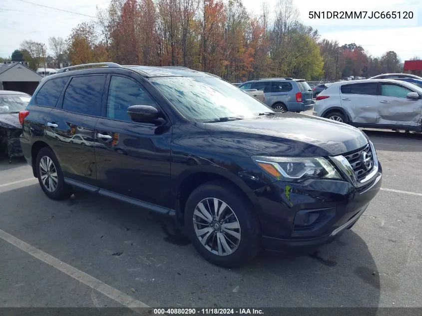 2018 Nissan Pathfinder S VIN: 5N1DR2MM7JC665120 Lot: 40880290