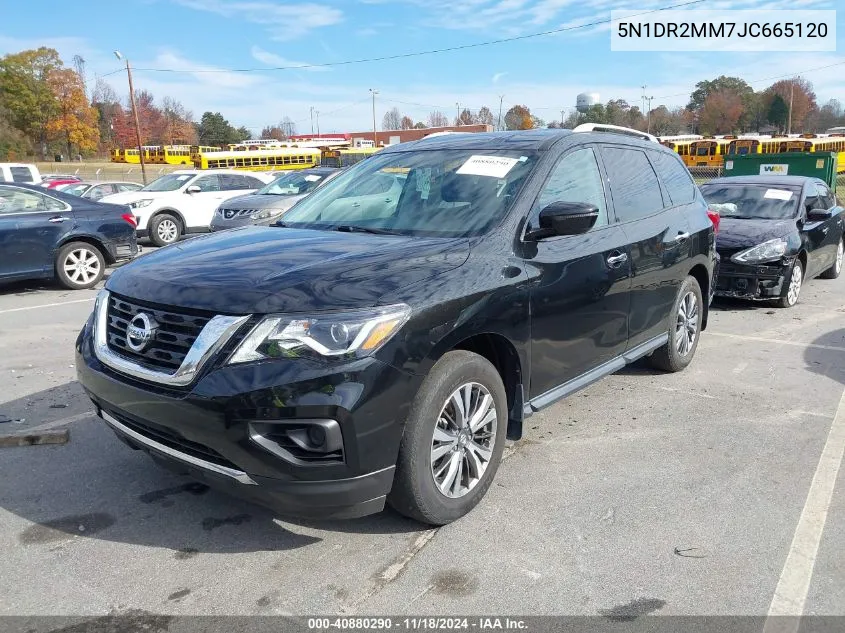 2018 Nissan Pathfinder S VIN: 5N1DR2MM7JC665120 Lot: 40880290