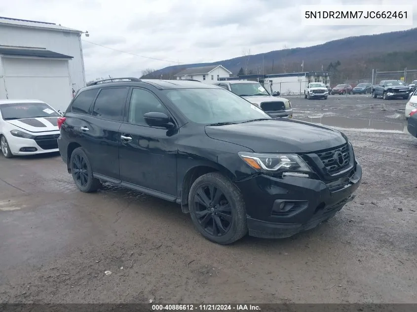 2018 Nissan Pathfinder S/Sv/Sl/Platinum VIN: 5N1DR2MM7JC662461 Lot: 40886612