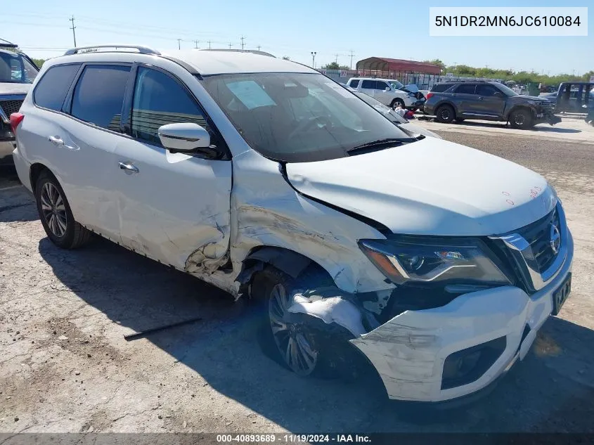 2018 Nissan Pathfinder Sl VIN: 5N1DR2MN6JC610084 Lot: 40893689