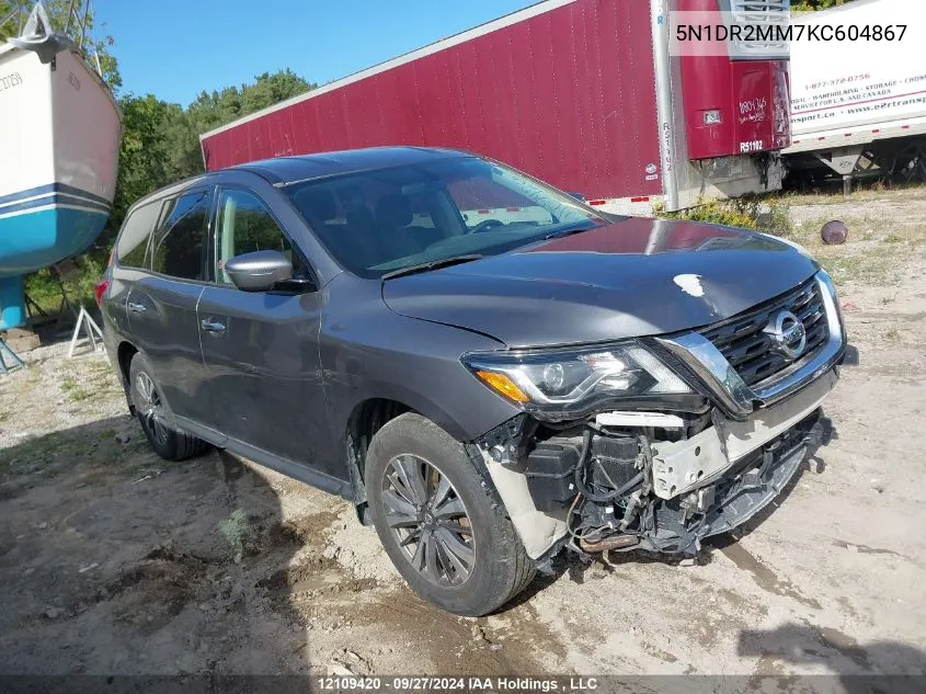 5N1DR2MM7KC604867 2019 Nissan Pathfinder