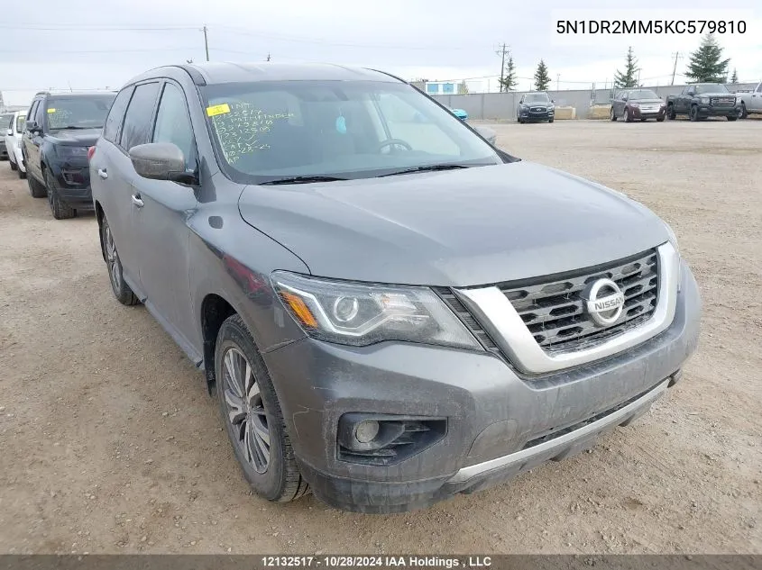 2019 Nissan Pathfinder VIN: 5N1DR2MM5KC579810 Lot: 12132517